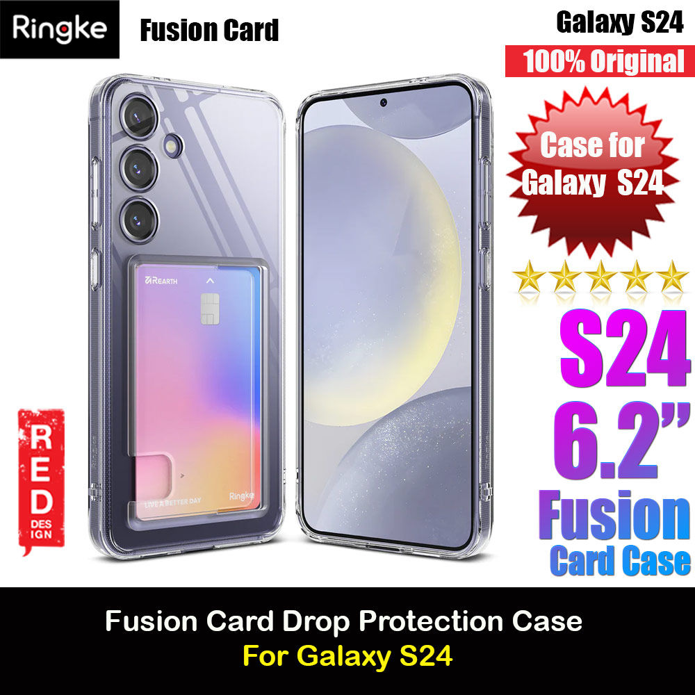 Picture of Ringke Fusion Card Holder Storage Transparent Protection Case for Samsung Galaxy S24 (Clear) Samsung Galaxy S24- Samsung Galaxy S24 Cases, Samsung Galaxy S24 Covers, iPad Cases and a wide selection of Samsung Galaxy S24 Accessories in Malaysia, Sabah, Sarawak and Singapore 
