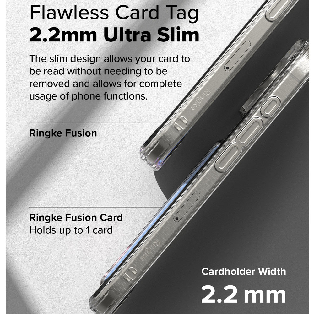 Picture of Apple iPhone 16 Pro 6.3 Case | Ringke Fusion Card Drop Protection Case for  iPhone 16 Pro 6.3 (Clear)