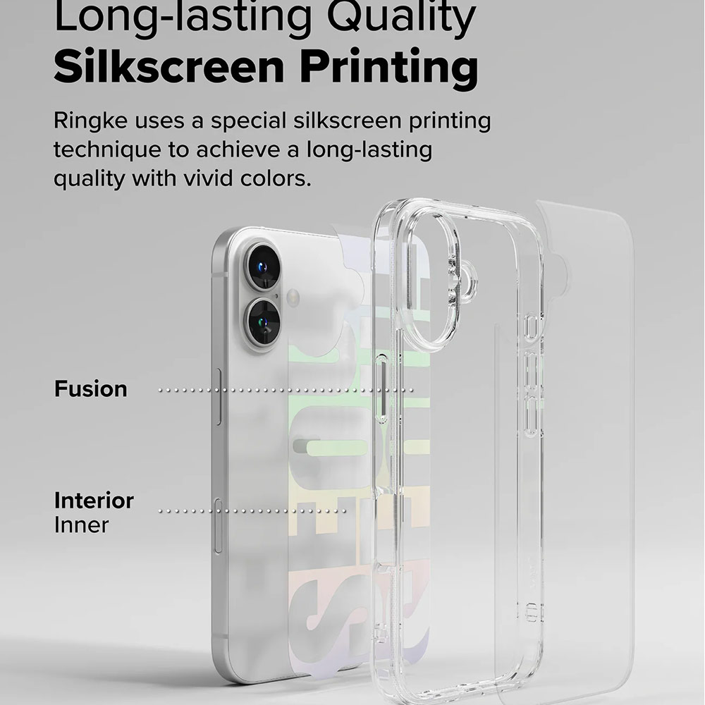 Picture of Apple iPhone 16 Plus 6.7 Case | Ringke Fusion Design Drop Protection Case for iPhone 16 Plus 6.7 (Seoul)