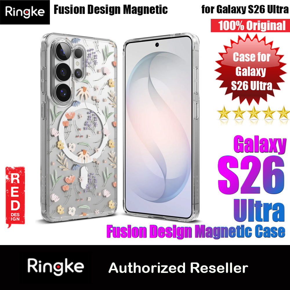 Picture of Ringke Fusion Design Magnetic Transparent Protection Case for Samsung Galaxy S26 Ultra (Dry Flower) Samsung Galaxy S26 Ultra- Samsung Galaxy S26 Ultra Cases, Samsung Galaxy S26 Ultra Covers, iPad Cases and a wide selection of Samsung Galaxy S26 Ultra Accessories in Malaysia, Sabah, Sarawak and Singapore 
