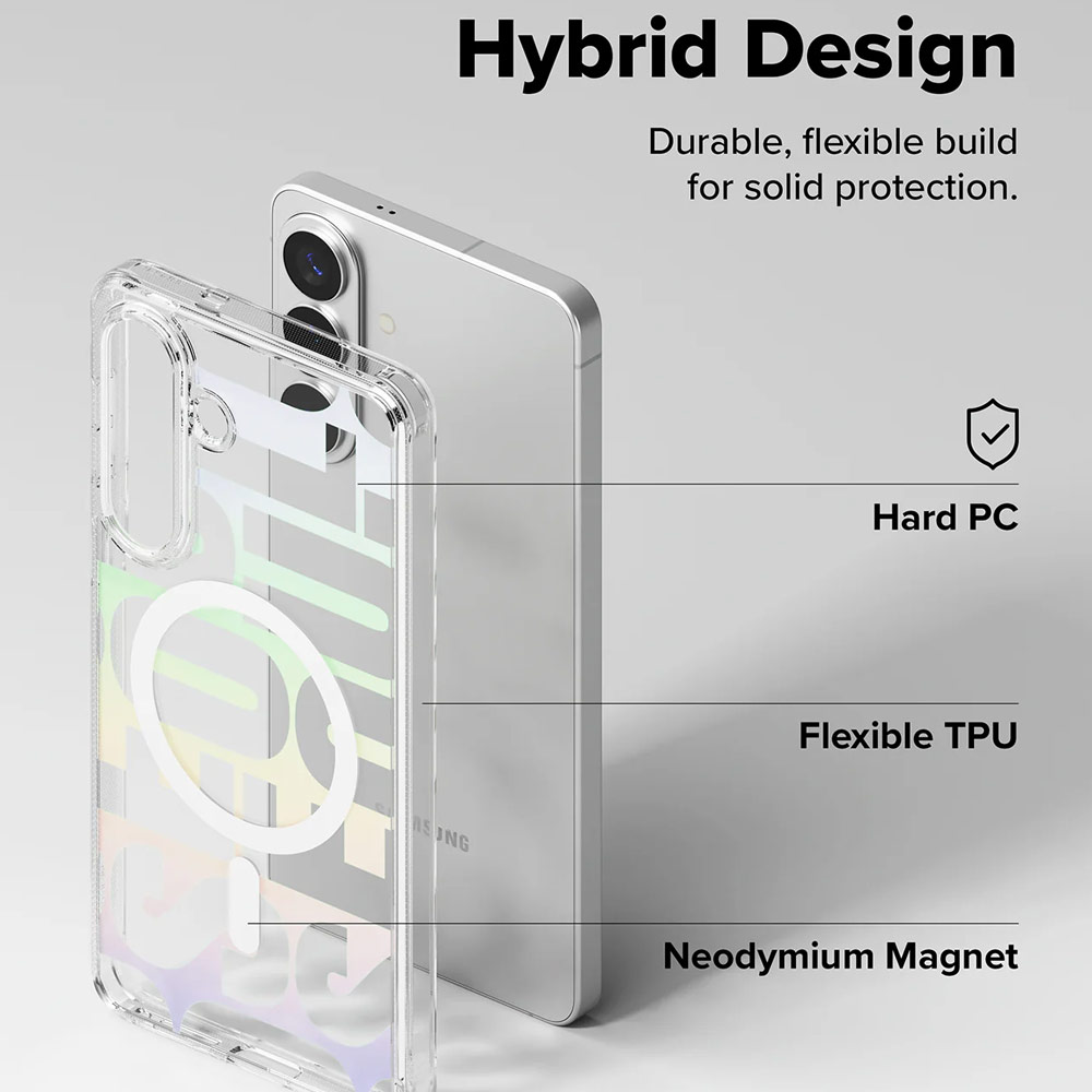 Picture of Samsung Galaxy S26 Case | Ringke Fusion Design Magnetic Transparent Protection Case for Samsung Galaxy S26 (Seoul)