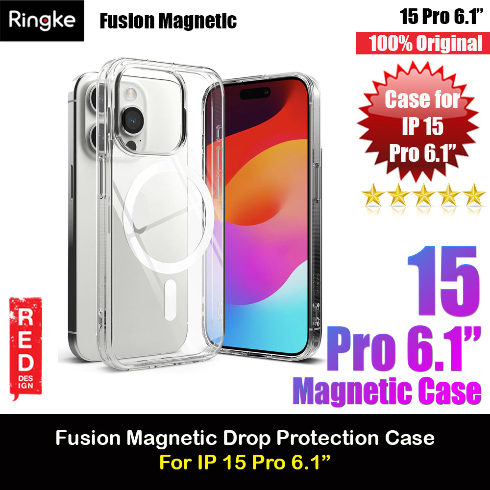 Picture of Ringke Fusion Magnetic Slim Drop Protection Case Magsafe Compatible for Apple iPhone 15 Pro 6.1 Clear) Apple iPhone 15 Pro 6.1- Apple iPhone 15 Pro 6.1 Cases, Apple iPhone 15 Pro 6.1 Covers, iPad Cases and a wide selection of Apple iPhone 15 Pro 6.1 Accessories in Malaysia, Sabah, Sarawak and Singapore 