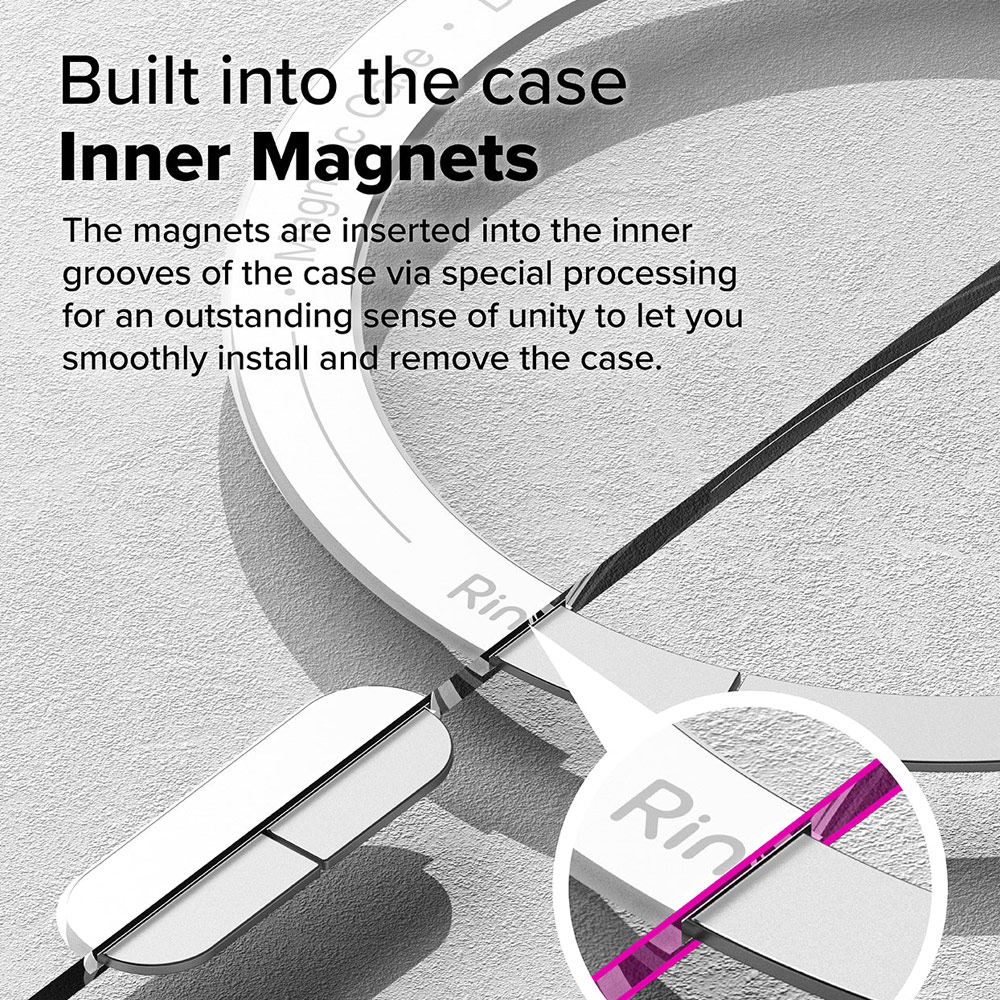 Picture of Apple iPhone 16 Pro Max 6.9 Case | Ringke Fusion Magnetic Slim Drop Protection Case Magsafe Compatible for  iPhone 16 Pro Max 6.9 (Clear)