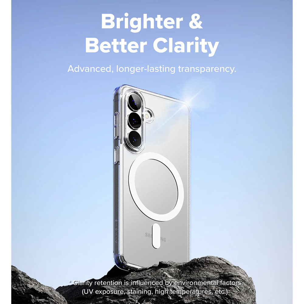 Picture of Samsung Galaxy S26 Case | Ringke Fusion Magnetic Transparent Protection Case for Samsung Galaxy S26 (Clear)