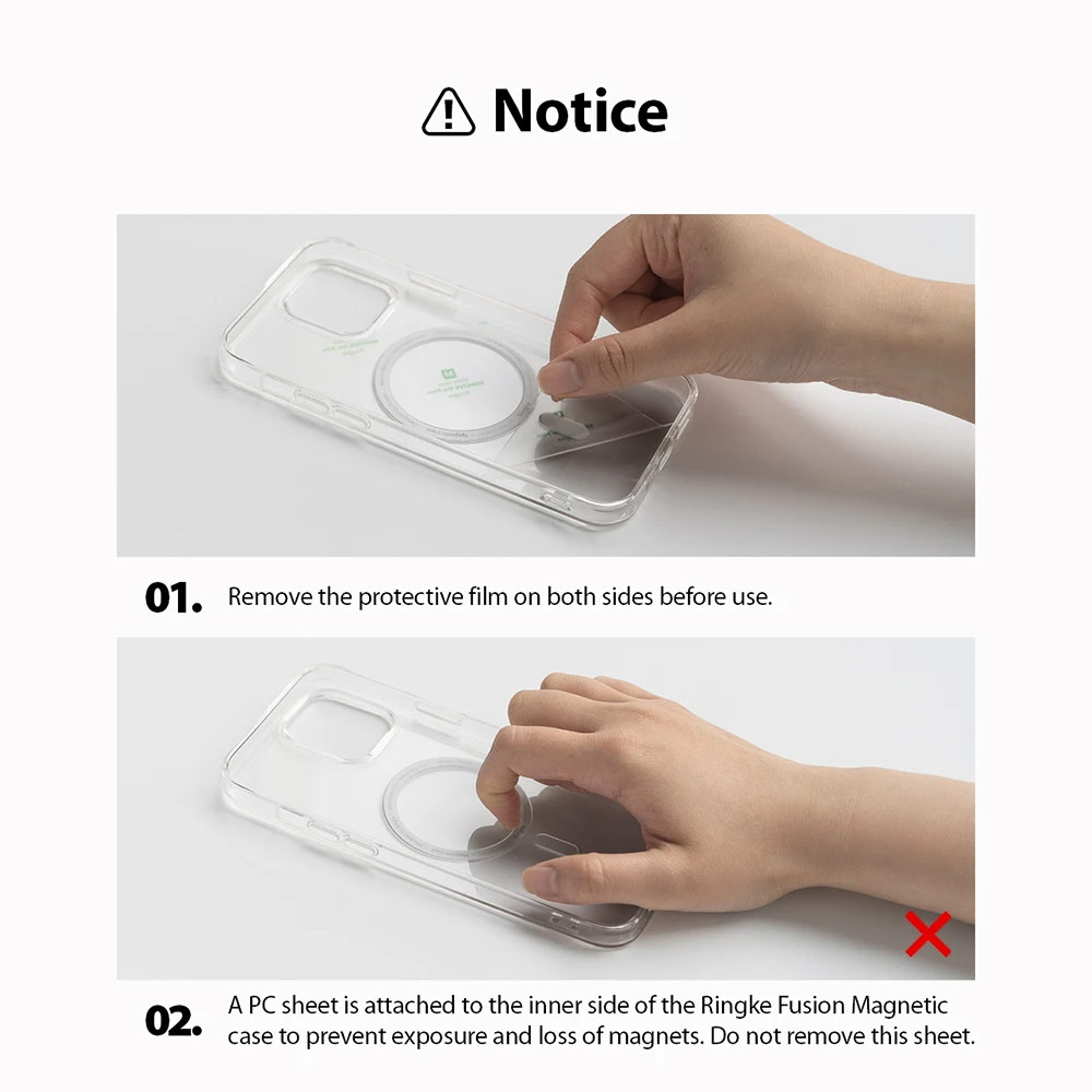 Picture of Apple iPhone 12 6.1 Case | Ringke Fusion Magnetic Protection Case for iPhone 12 iPhone 12 Pro 6.1 (Matte Clear)