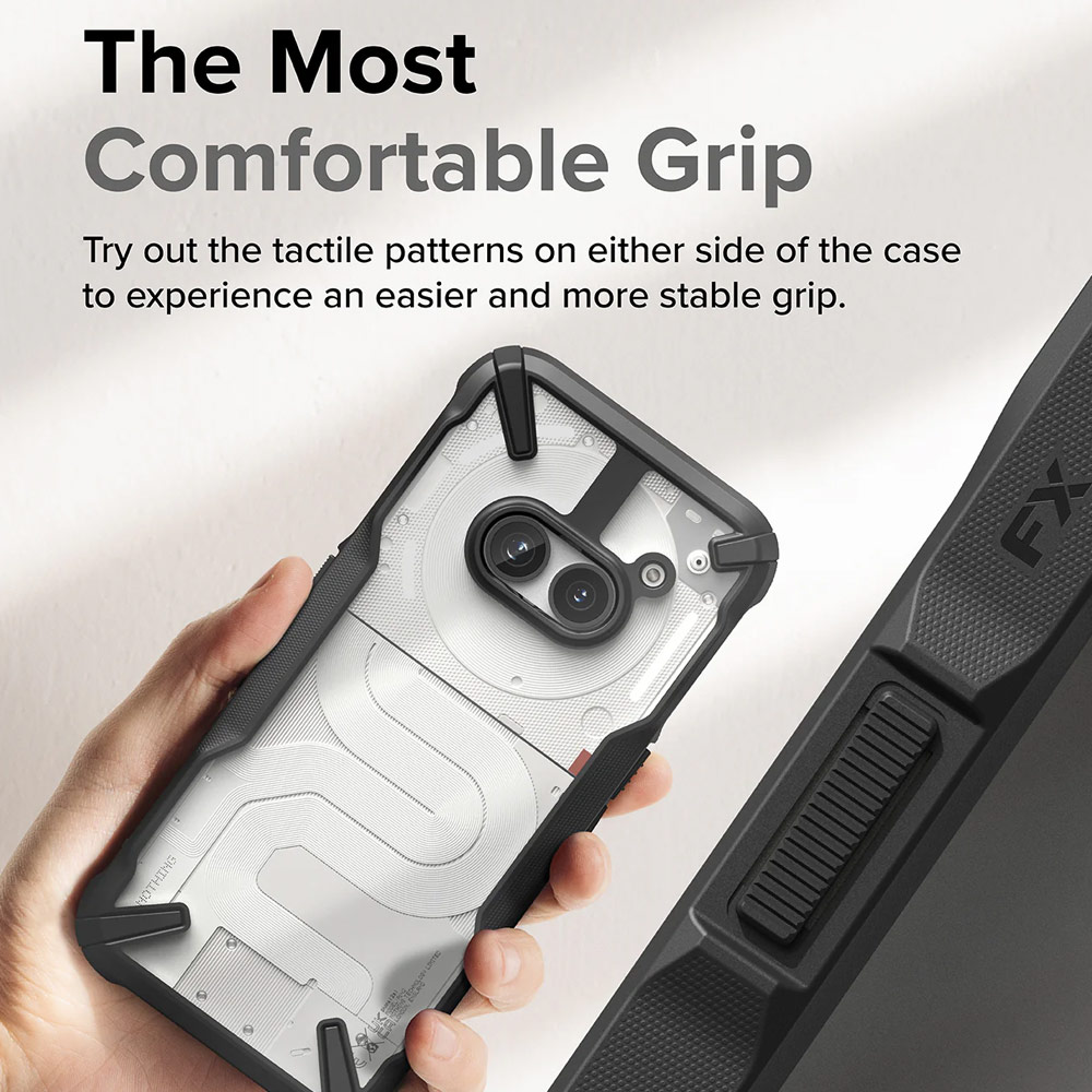 Picture of Nothing Phone 2a Case | Ringke Fusion X Hybrid Drop Protection Case for Nothing Phone 2a (Black)