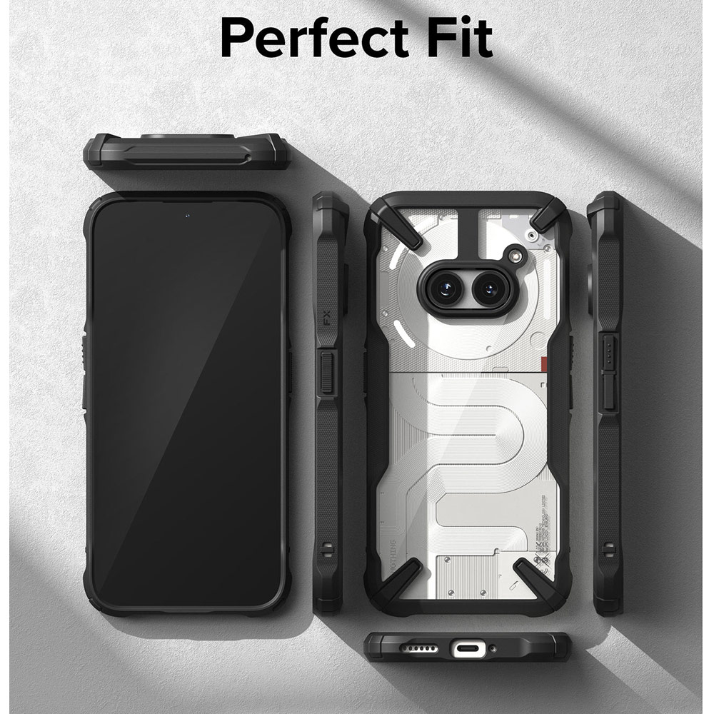 Picture of Nothing Phone 2a Case | Ringke Fusion X Hybrid Drop Protection Case for Nothing Phone 2a (Black)
