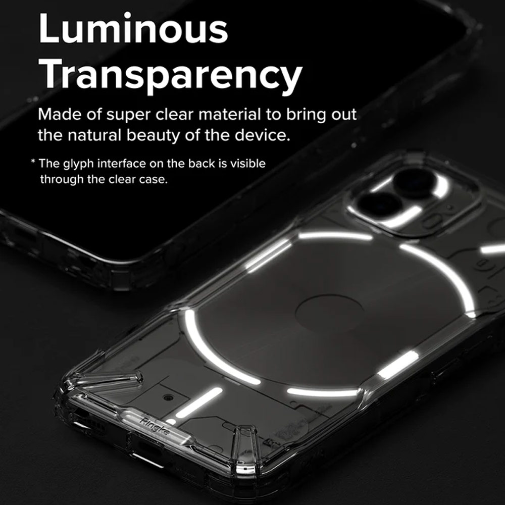 Picture of Nothing Phone 2 Case | Ringke Fusion X High Level Protection Case for Nothing Phone 2  (Clear)