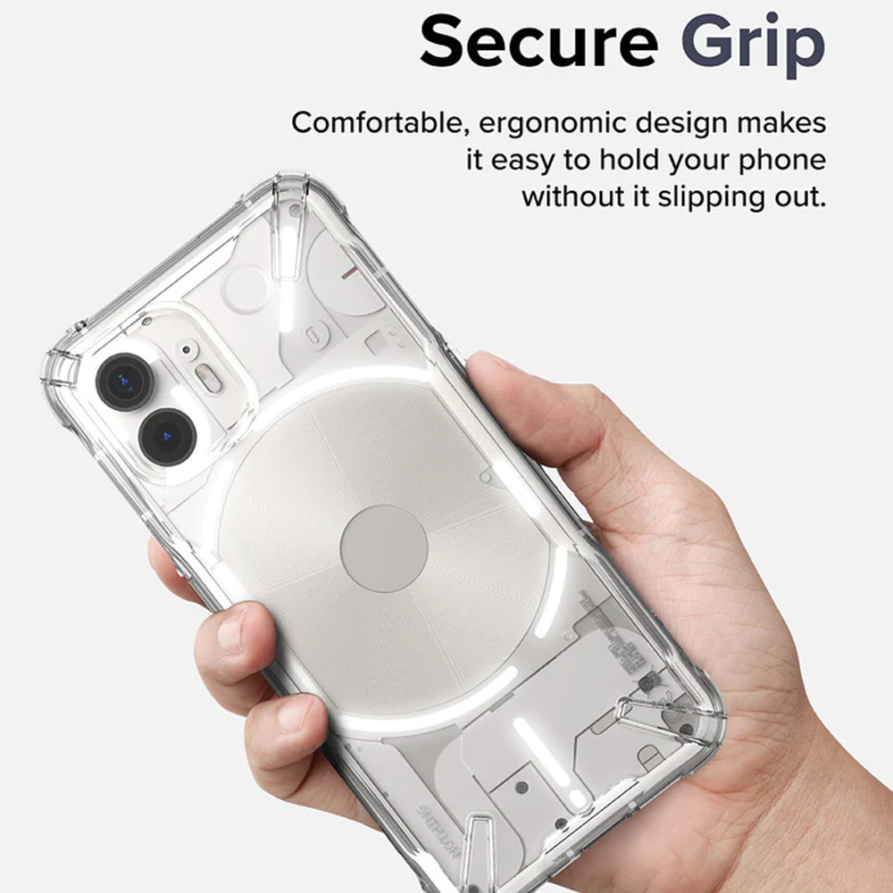 Picture of Nothing Phone 2 Case | Ringke Fusion X High Level Protection Case for Nothing Phone 2  (Clear)