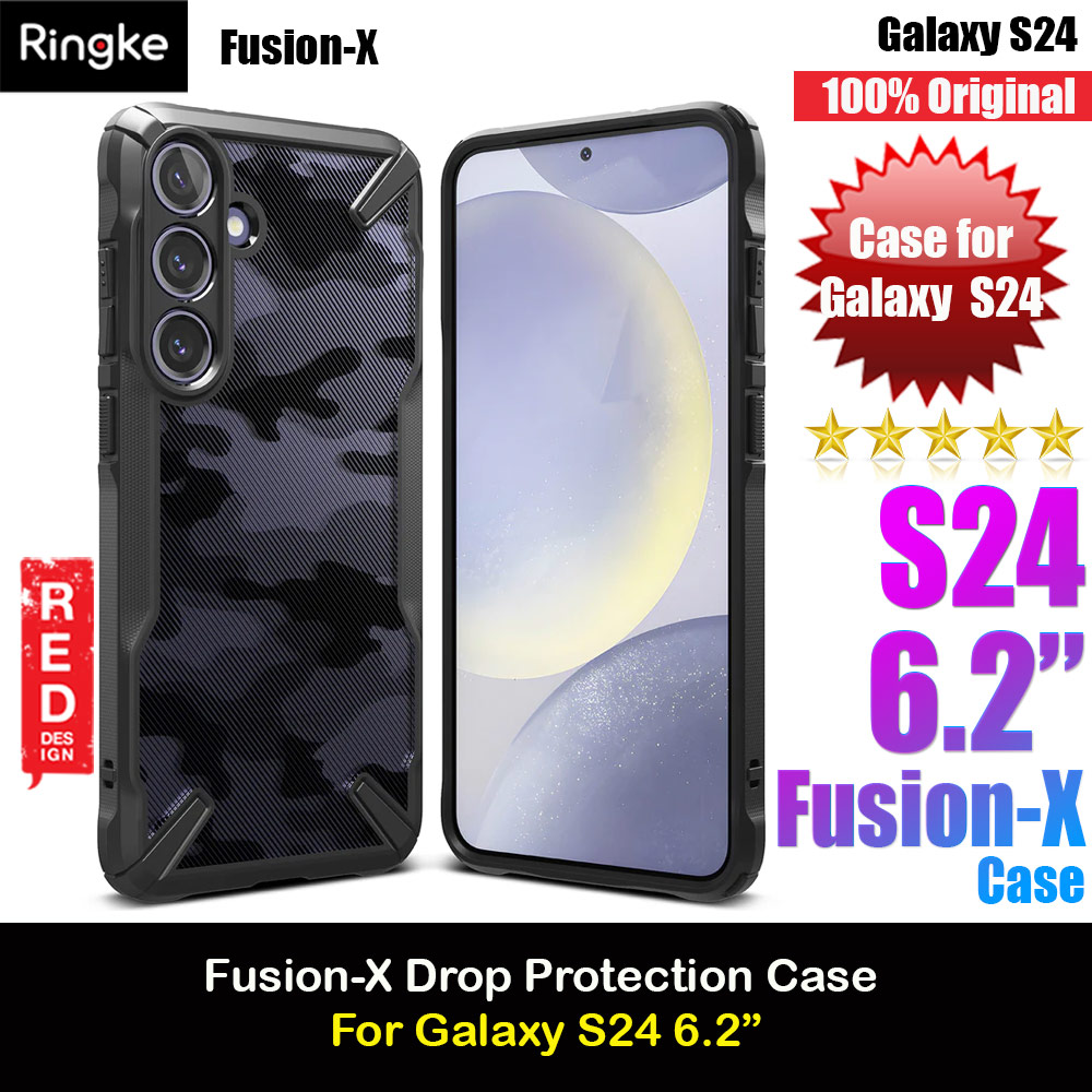 Picture of Ringke Fusion X Drop Protection Case for Samsung Galaxy S24 (Camo Black) Samsung Galaxy S24- Samsung Galaxy S24 Cases, Samsung Galaxy S24 Covers, iPad Cases and a wide selection of Samsung Galaxy S24 Accessories in Malaysia, Sabah, Sarawak and Singapore 