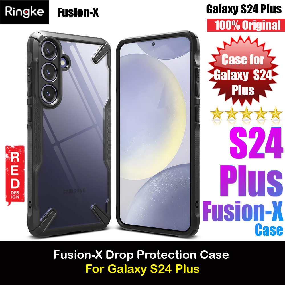 Picture of Ringke Fusion X Drop Protection Case for Samsung Galaxy S24 Plus (Black) Samsung Galaxy S24 Plus- Samsung Galaxy S24 Plus Cases, Samsung Galaxy S24 Plus Covers, iPad Cases and a wide selection of Samsung Galaxy S24 Plus Accessories in Malaysia, Sabah, Sarawak and Singapore 