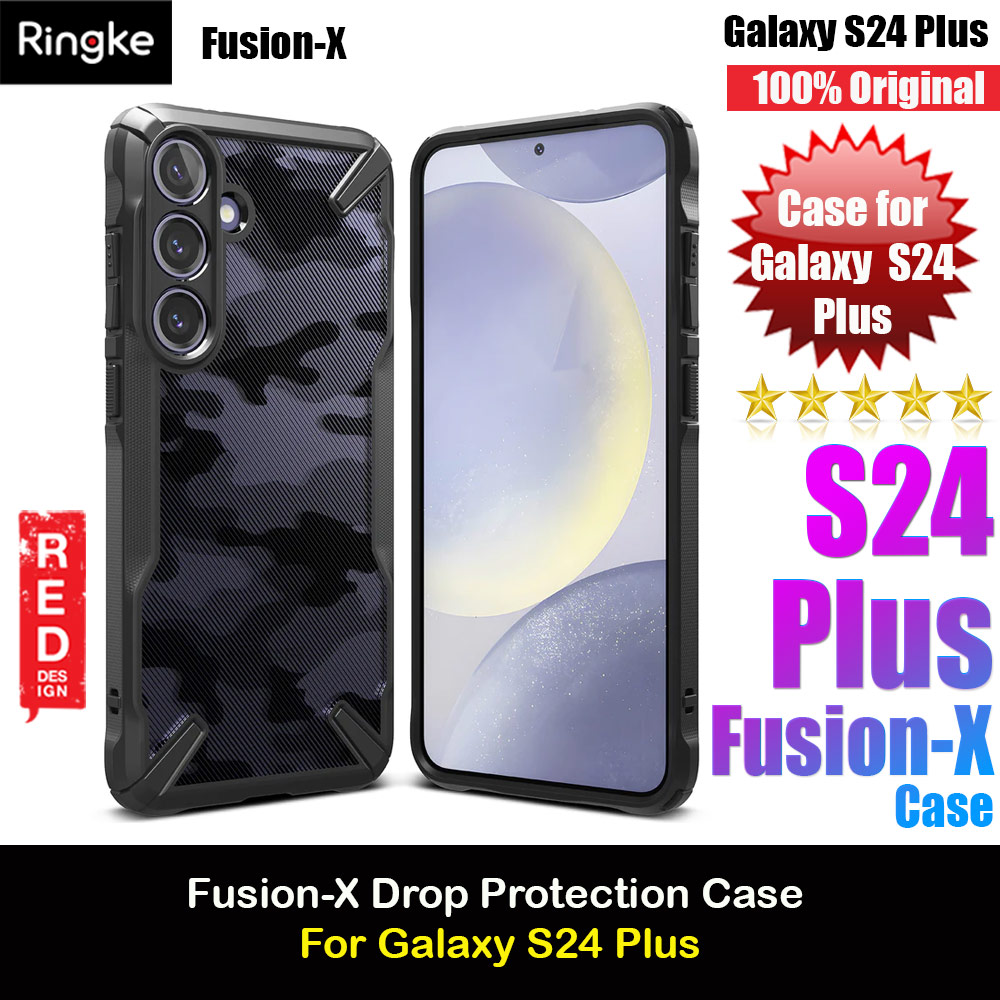 Picture of Ringke Fusion X Drop Protection Case for Samsung Galaxy S24 Plus (Camo Black) Samsung Galaxy S24 Plus- Samsung Galaxy S24 Plus Cases, Samsung Galaxy S24 Plus Covers, iPad Cases and a wide selection of Samsung Galaxy S24 Plus Accessories in Malaysia, Sabah, Sarawak and Singapore 