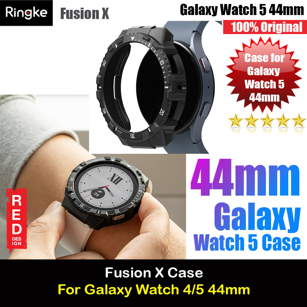 Picture of Ringke Fusion X Sporty Sport Protection Case Strap Band for Samsung Galaxy Watch 4 Series 5 Series 44mm (Black White Index) Samsung Galaxy Watch 4 44mm- Samsung Galaxy Watch 4 44mm Cases, Samsung Galaxy Watch 4 44mm Covers, iPad Cases and a wide selection of Samsung Galaxy Watch 4 44mm Accessories in Malaysia, Sabah, Sarawak and Singapore 