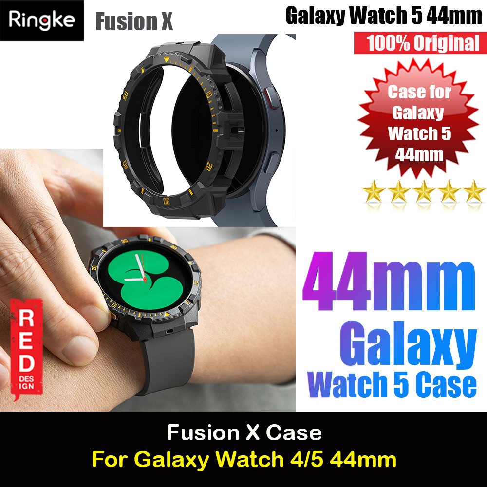 Picture of Ringke Fusion X Sport Sporty Protection Case Strap Band for Samsung Galaxy Watch 4 Series 5 Series 44mm (Black Yellow Index) Samsung Galaxy Watch 4 44mm- Samsung Galaxy Watch 4 44mm Cases, Samsung Galaxy Watch 4 44mm Covers, iPad Cases and a wide selection of Samsung Galaxy Watch 4 44mm Accessories in Malaysia, Sabah, Sarawak and Singapore 