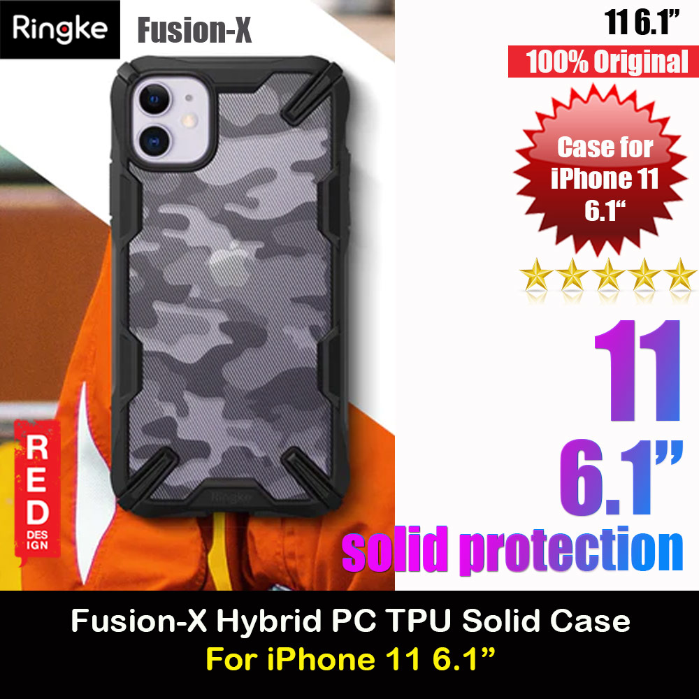 Picture of Ringke Fusion X Solid Extreme Tough Protection Case Cover Casing for iPhone 11 6.1 (Camo Black) Apple iPhone 11 6.1- Apple iPhone 11 6.1 Cases, Apple iPhone 11 6.1 Covers, iPad Cases and a wide selection of Apple iPhone 11 6.1 Accessories in Malaysia, Sabah, Sarawak and Singapore 