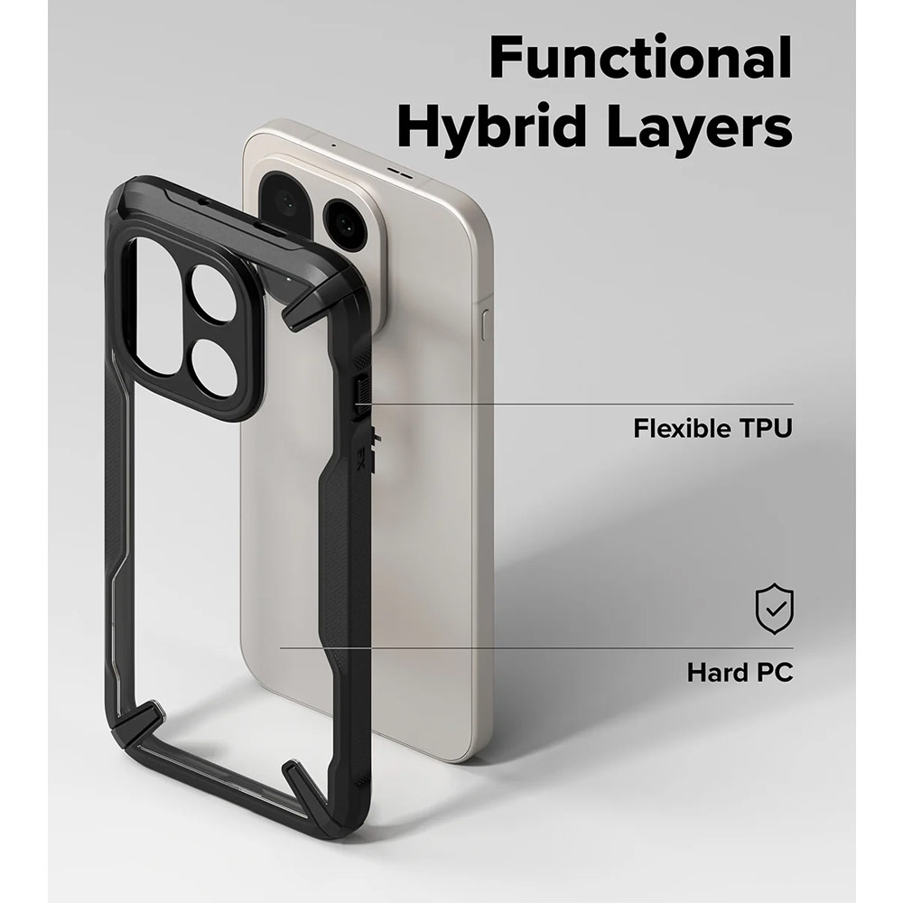 Picture of OnePlus 15 Case | Ringke Fusion X OnePlus 15 Drop Protection Case for OnePlus 15  (Black)