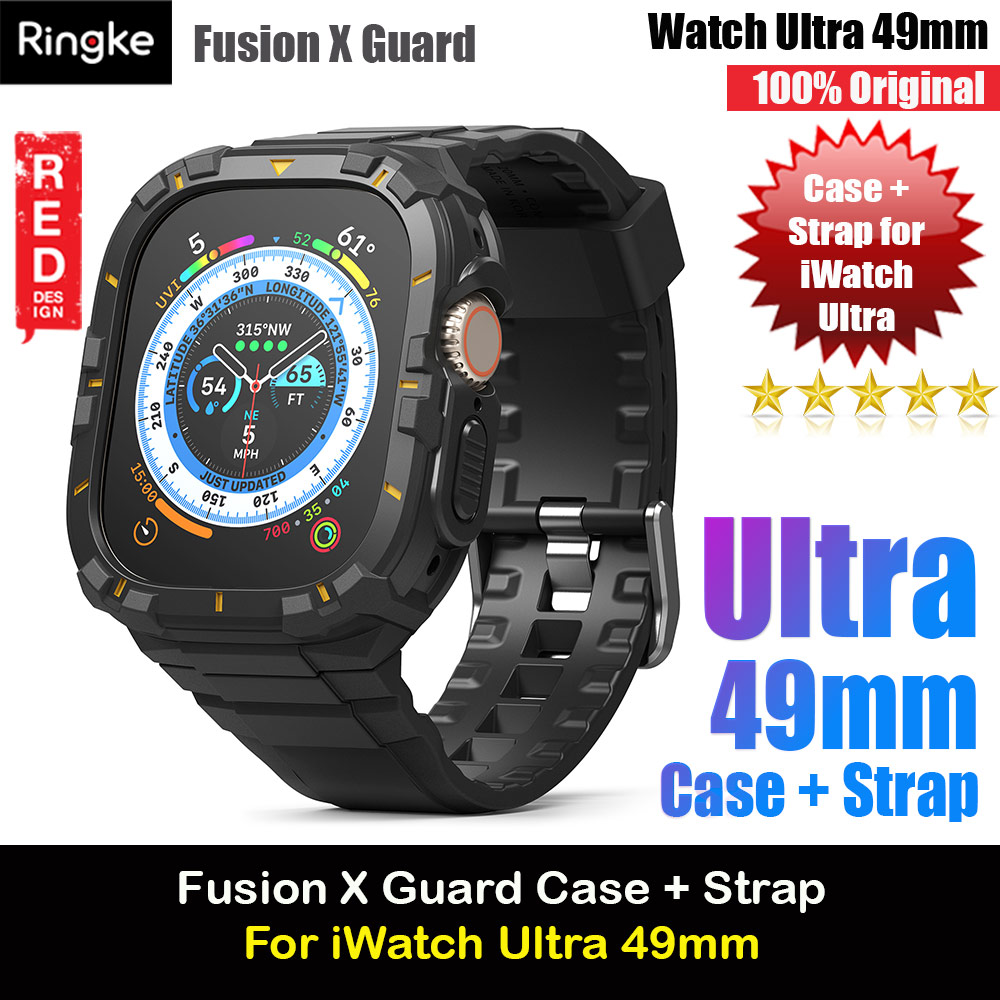 Picture of Ringke Fusion X Guard Protection Case Strap Band for Apple Watch Ultra 49mm (Black Yellow Index) Apple Watch 49mm	Ultra- Apple Watch 49mm	Ultra Cases, Apple Watch 49mm	Ultra Covers, iPad Cases and a wide selection of Apple Watch 49mm	Ultra Accessories in Malaysia, Sabah, Sarawak and Singapore 