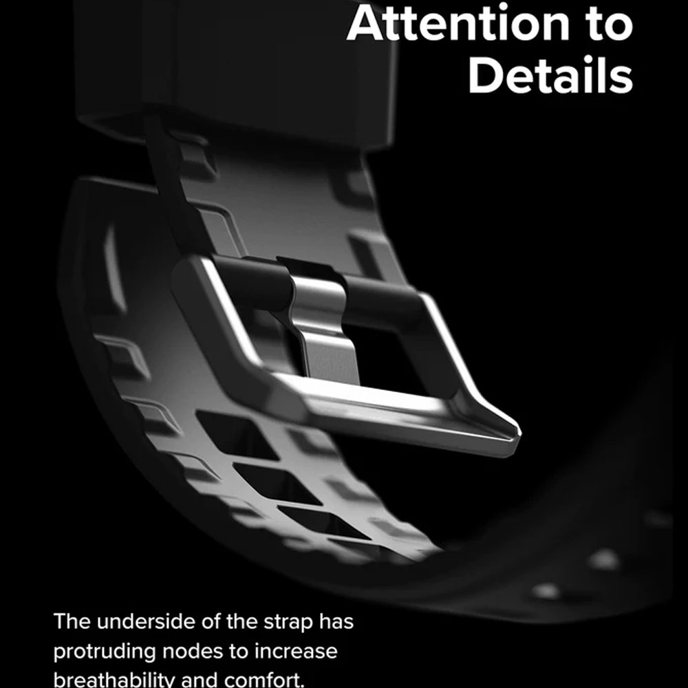 Picture of Apple Watch 49mm	Ultra Case | Ringke Fusion X Guard Protection Case Strap Band for Apple Watch Ultra 49mm (Black Index Wired)