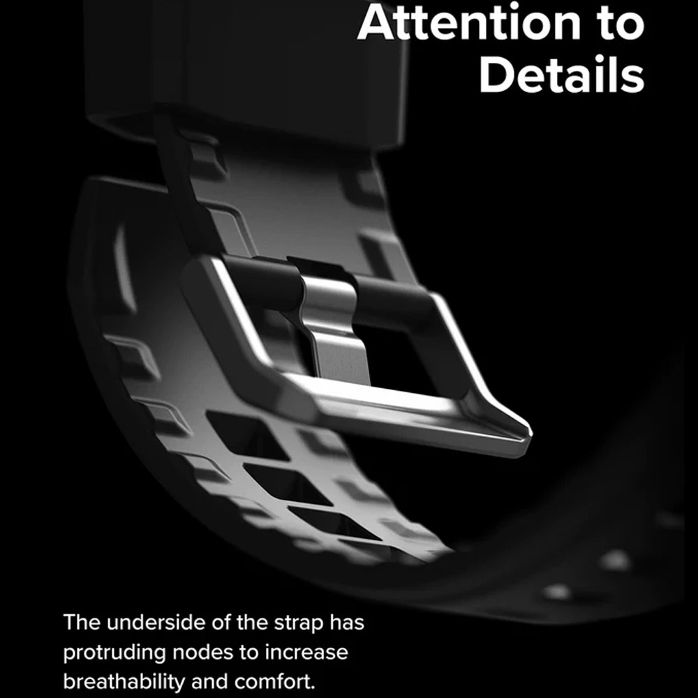 Picture of Apple Watch 49mm	Ultra Case | Ringke Fusion X Guard Wired Version Sporty Case and Strap for Apple Watch Series 8 49mm Ultra Case (Wired Black)