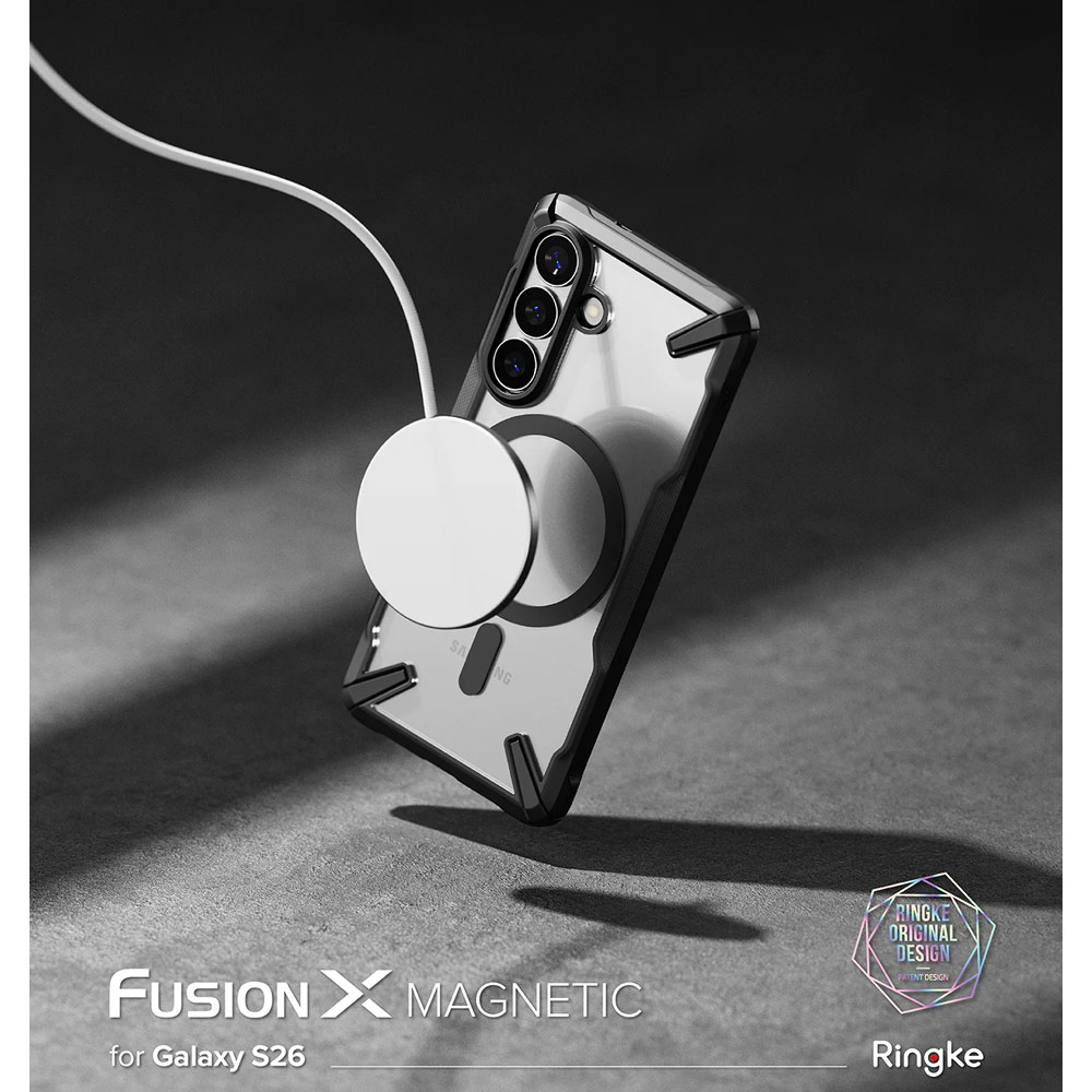 Picture of Samsung Galaxy S26 Case | Ringke Fusion X Magnetic Rugged Heavy Duty Protection Case for Samsung Galaxy S26 (Black)