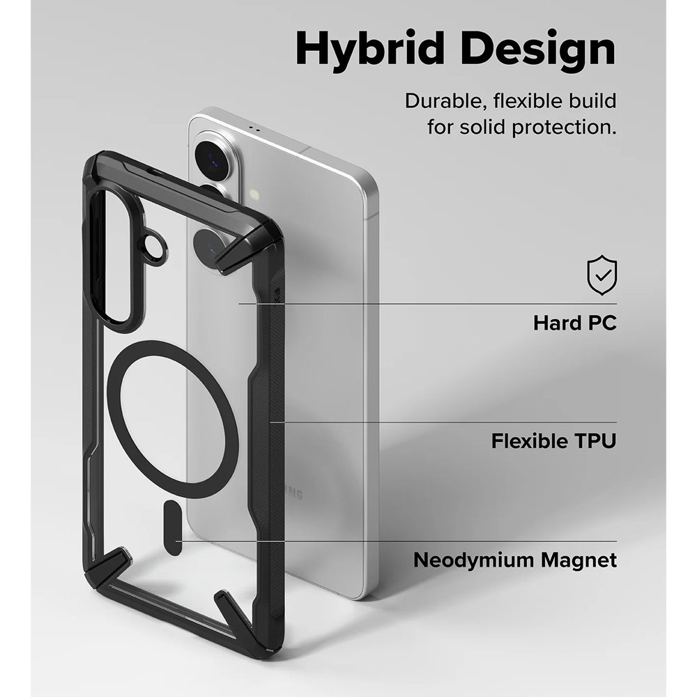 Picture of Samsung Galaxy S26 Plus Case | Ringke Fusion X Magnetic Rugged Heavy Duty Protection Case for Samsung Galaxy S26 Plus (Black)