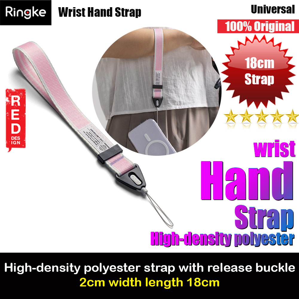 Picture of Ringke High density polyester wrist hand strap for Perfect for daily use traveling hiking smartphone  Portable Handheld Fan Strap (Stripe Pink) Red Design- Red Design Cases, Red Design Covers, iPad Cases and a wide selection of Red Design Accessories in Malaysia, Sabah, Sarawak and Singapore 