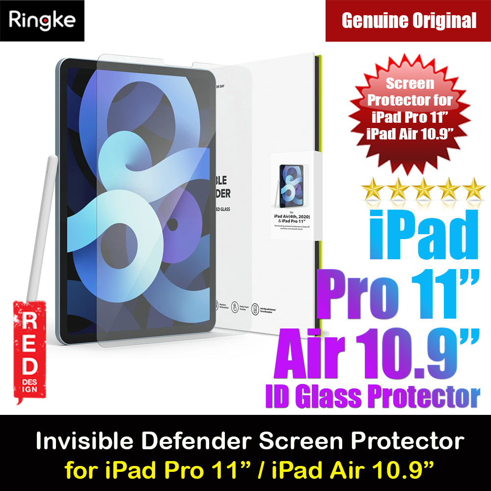 Picture of Ringke Invisible Defender Glass Tempered Glass Screen Protector for Apple iPad Pro 11 2021 iPad Air 10.9 2020 (Clear) Apple iPad Air 10.9 2020- Apple iPad Air 10.9 2020 Cases, Apple iPad Air 10.9 2020 Covers, iPad Cases and a wide selection of Apple iPad Air 10.9 2020 Accessories in Malaysia, Sabah, Sarawak and Singapore 