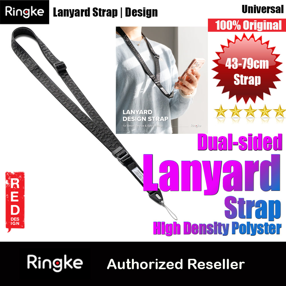 Picture of Ringke High density polyester Lanyard strap Shoulder Strap for Perfect for daily use traveling hiking smartphone Jisulife Portable Handheld Fan Strap (Lettering Black 3) Red Design- Red Design Cases, Red Design Covers, iPad Cases and a wide selection of Red Design Accessories in Malaysia, Sabah, Sarawak and Singapore 