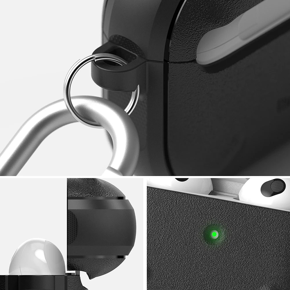 Picture of Apple Airpods 3 Case | Ringke Onyx Durable TPU for Heavy Duty Defense Protection Case for Airpods 3 (Burgundy)