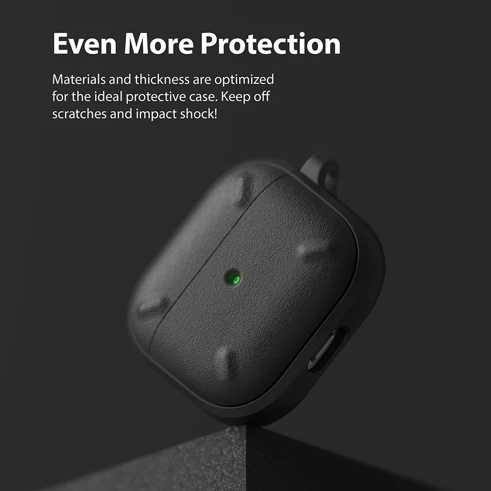 Picture of Apple Airpods 3 Case | Ringke Onyx Durable TPU for Heavy Duty Defense Protection Case for Airpods 3 (Burgundy)