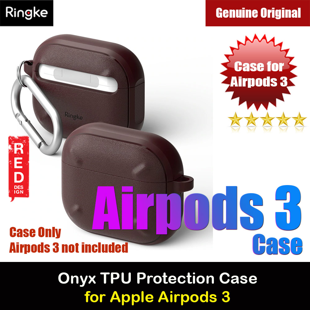 Picture of Ringke Onyx Durable TPU for Heavy Duty Defense Protection Case for Airpods 3 (Burgundy) Apple Airpods 3- Apple Airpods 3 Cases, Apple Airpods 3 Covers, iPad Cases and a wide selection of Apple Airpods 3 Accessories in Malaysia, Sabah, Sarawak and Singapore 