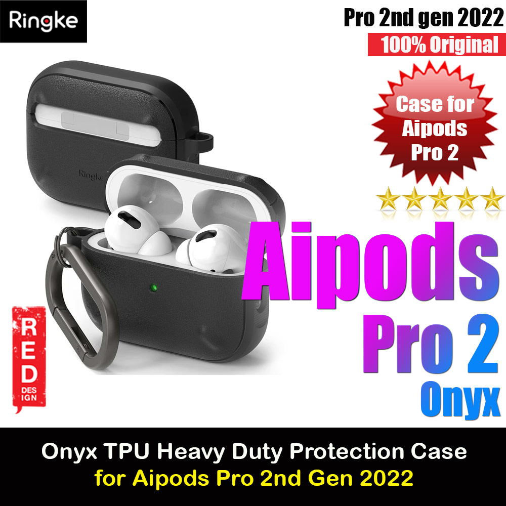 Picture of Ringke Onyx Durable TPU for Heavy Duty Defense Protection Case for Airpods Pro 2 gen 2022 (Black) Apple Airpods Pro 2- Apple Airpods Pro 2 Cases, Apple Airpods Pro 2 Covers, iPad Cases and a wide selection of Apple Airpods Pro 2 Accessories in Malaysia, Sabah, Sarawak and Singapore 