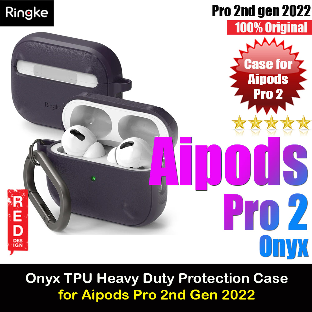Picture of Ringke Onyx Durable TPU for Heavy Duty Defense Protection Case for Airpods Pro 2 gen 2022 (Deep Purple) Apple Airpods Pro 2- Apple Airpods Pro 2 Cases, Apple Airpods Pro 2 Covers, iPad Cases and a wide selection of Apple Airpods Pro 2 Accessories in Malaysia, Sabah, Sarawak and Singapore 