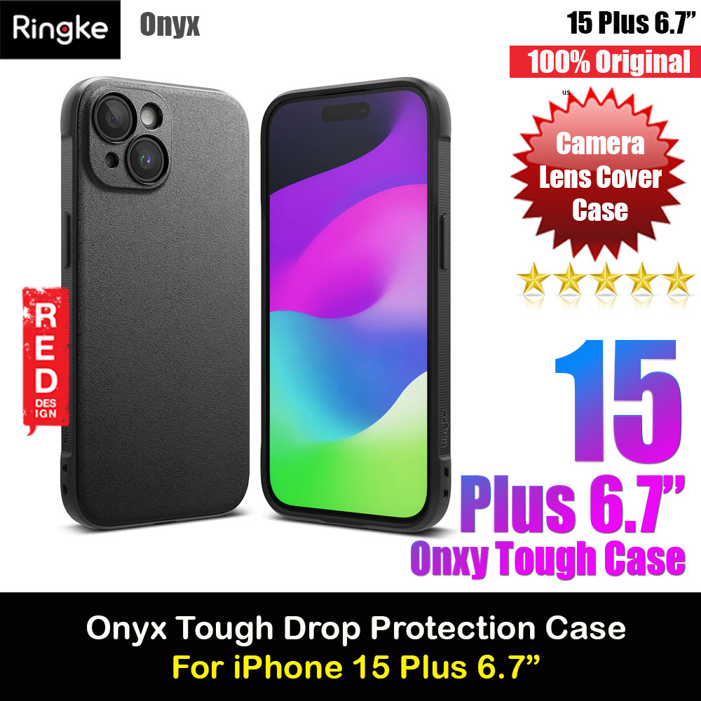 Picture of Ringke Onyx Tough Heavy Duty Slim Light Drop Protection Case for Apple iPhone 15 Plus 6.7 (Black) Apple iPhone 15 Plus 6.7- Apple iPhone 15 Plus 6.7 Cases, Apple iPhone 15 Plus 6.7 Covers, iPad Cases and a wide selection of Apple iPhone 15 Plus 6.7 Accessories in Malaysia, Sabah, Sarawak and Singapore 