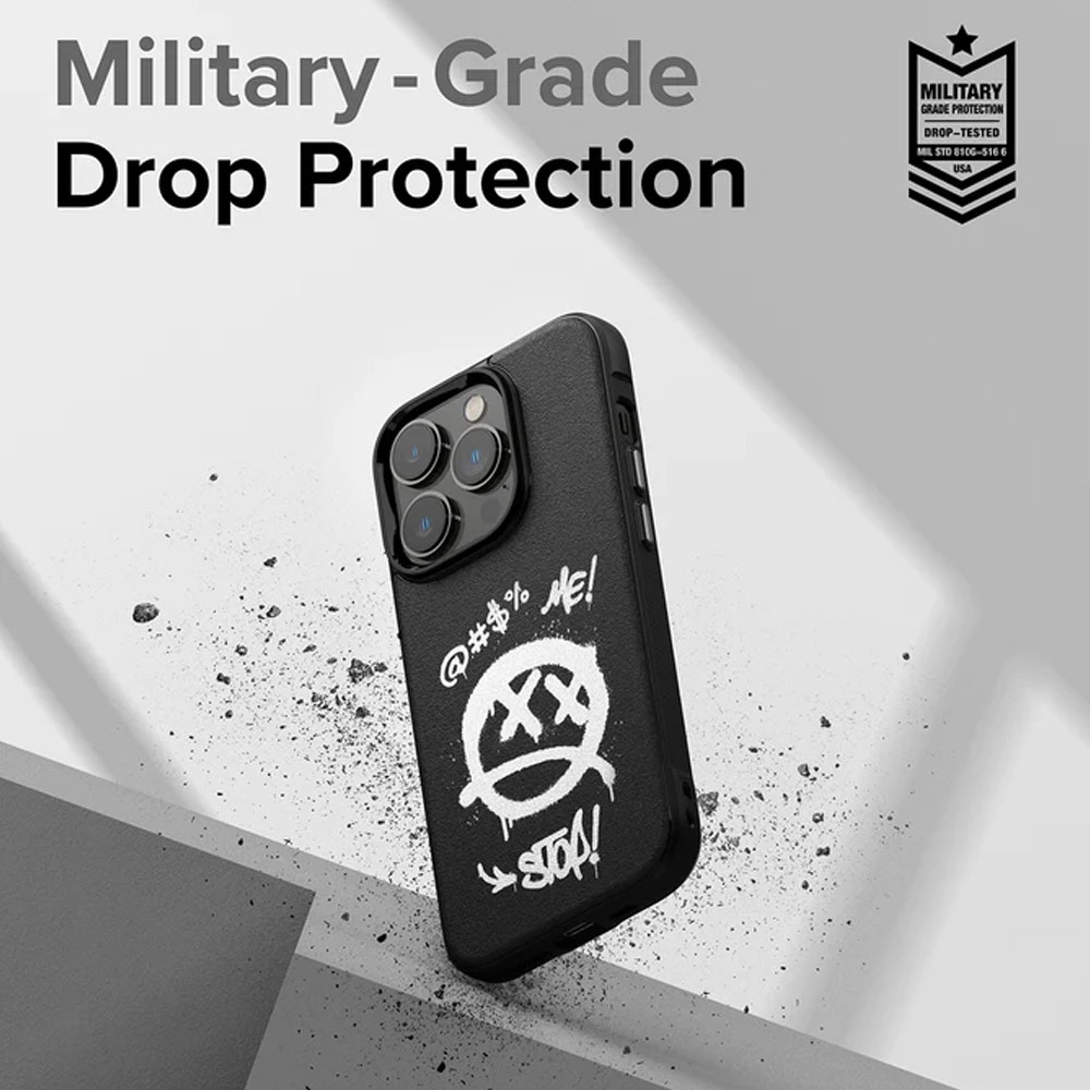 Picture of Apple iPhone 14 Pro Max 6.7 Case | Ringke Onyx Design Tough Heavy Duty Protection Case for Apple iPhone 14 Pro Max 6.7 (Grafitti)