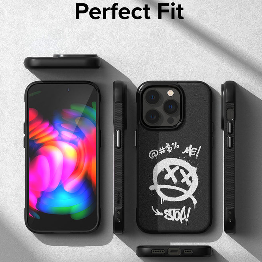 Picture of Apple iPhone 14 Pro Max 6.7 Case | Ringke Onyx Design Tough Heavy Duty Protection Case for Apple iPhone 14 Pro Max 6.7 (Grafitti)
