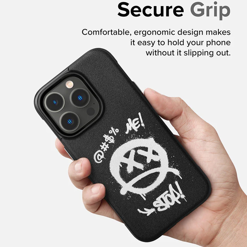 Picture of Apple iPhone 14 Pro Max 6.7 Case | Ringke Onyx Design Tough Heavy Duty Protection Case for Apple iPhone 14 Pro Max 6.7 (Grafitti)