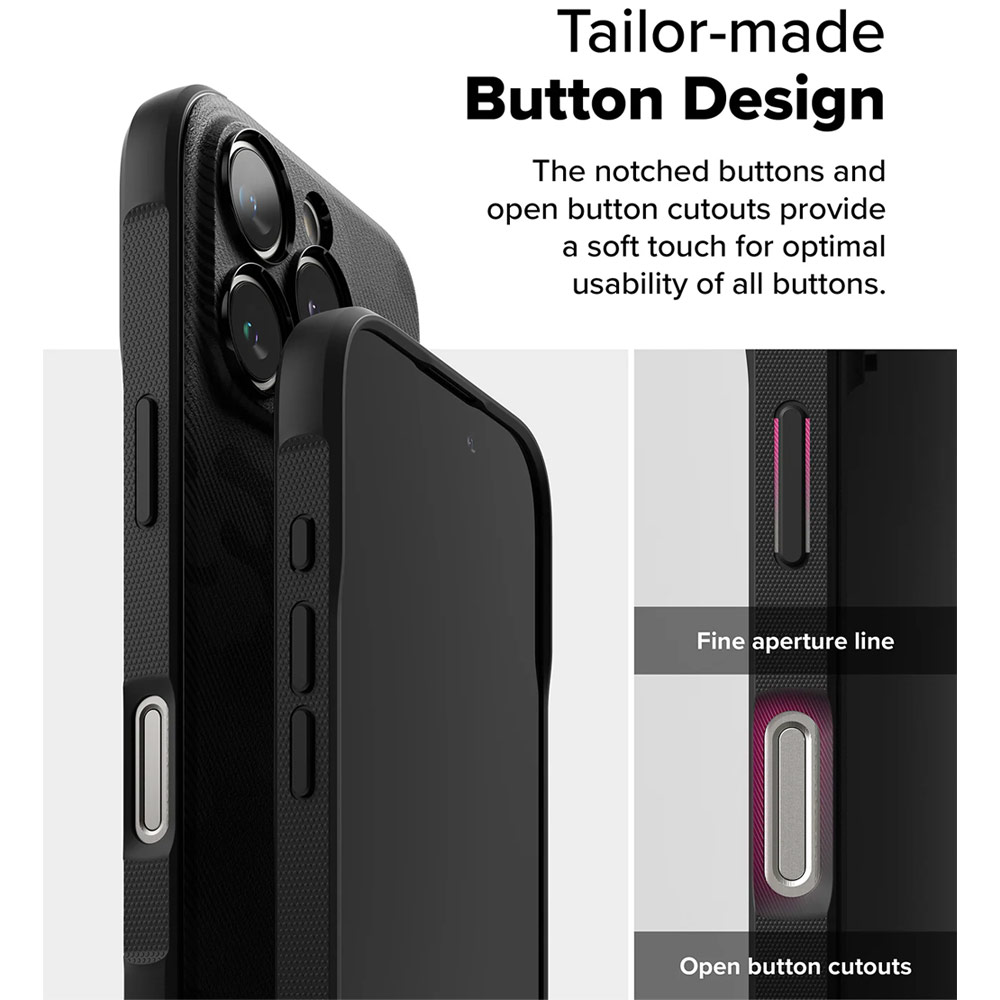 Picture of Apple iPhone 16 Pro Max 6.9 Case | Ringke Onyx Magnetic Tough Heavy Duty Slim Light Drop Protection Case for Apple iPhone 16 Pro Max 6.9 (Camo Black)