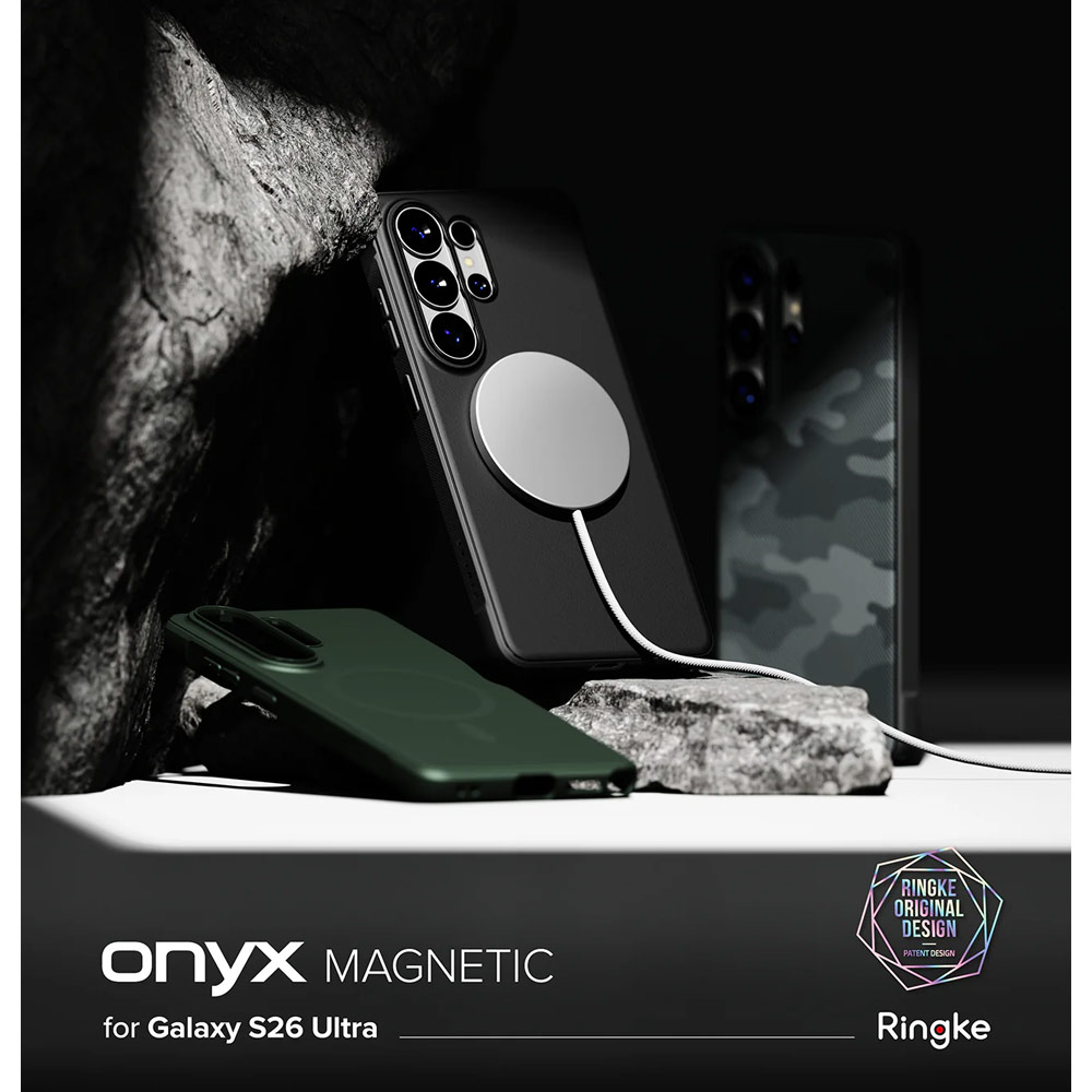 Picture of Samsung Galaxy S26 Ultra Case | Ringke Onyx Magnetic Slim TPU Protection Case for Samsung Galaxy S26 Ultra (Black)