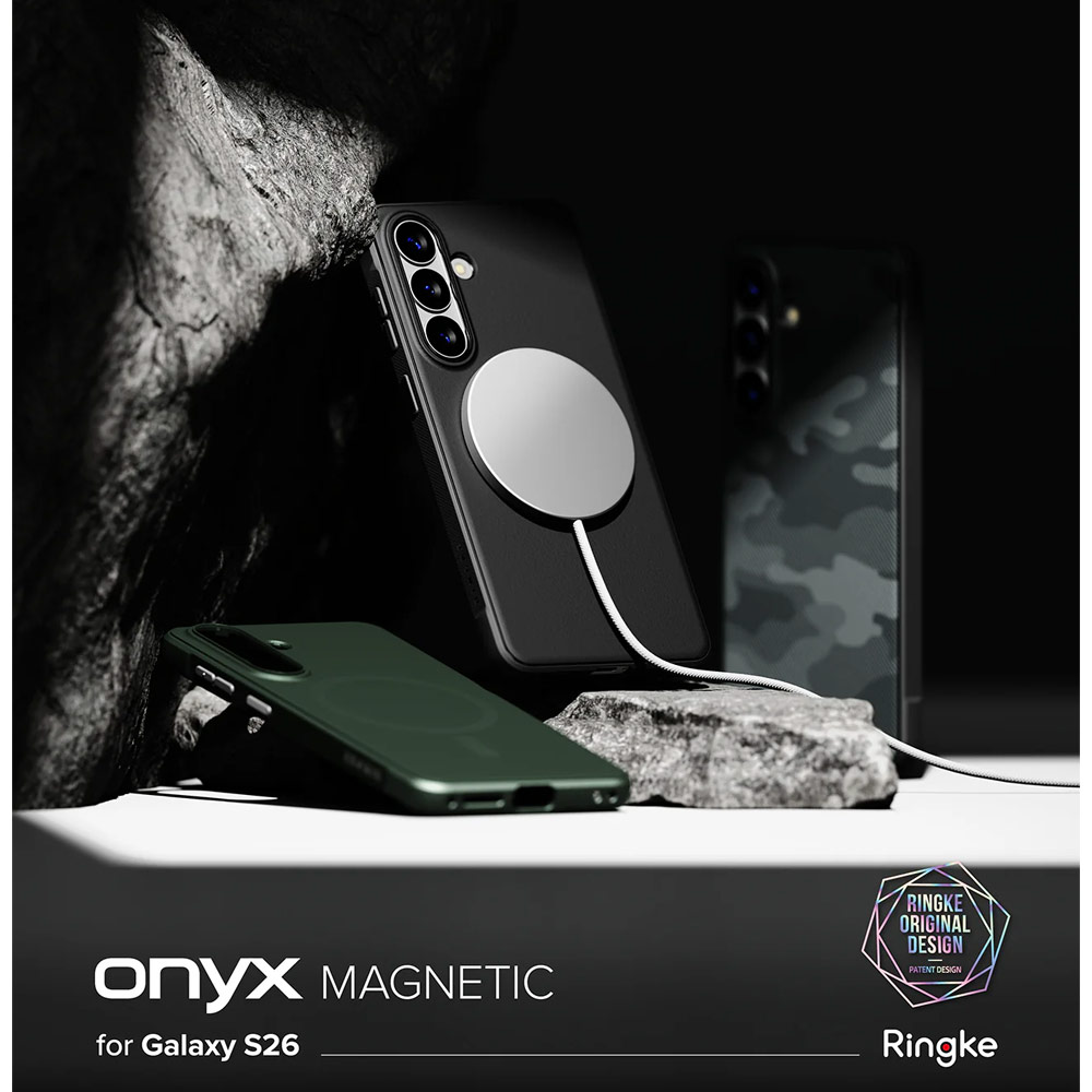 Picture of Samsung Galaxy S26 Case | Ringke Onyx Magnetic Slim TPU Protection Case for Samsung Galaxy S26 (Dark Green)