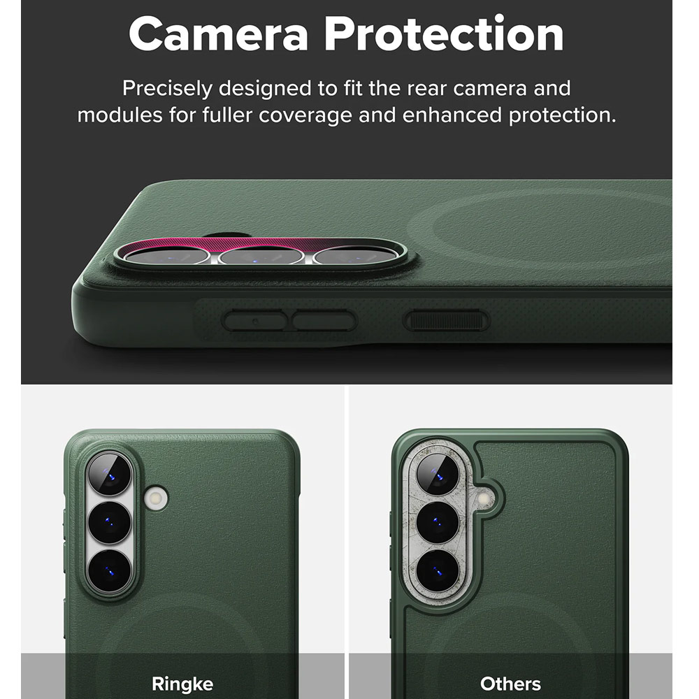 Picture of Samsung Galaxy S26 Case | Ringke Onyx Magnetic Slim TPU Protection Case for Samsung Galaxy S26 (Dark Green)