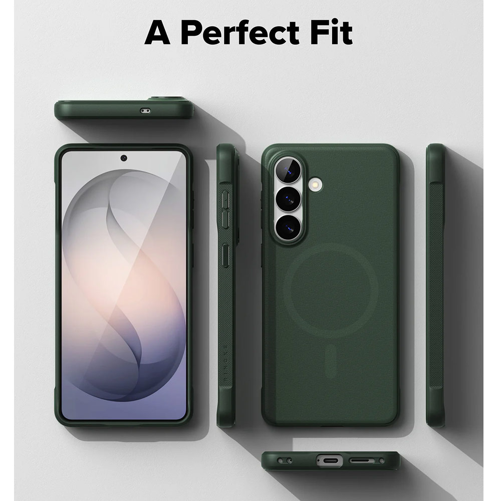 Picture of Samsung Galaxy S26 Plus Case | Ringke Onyx Magnetic Slim TPU Protection Case for Samsung Galaxy S26 Plus (Dark Green)