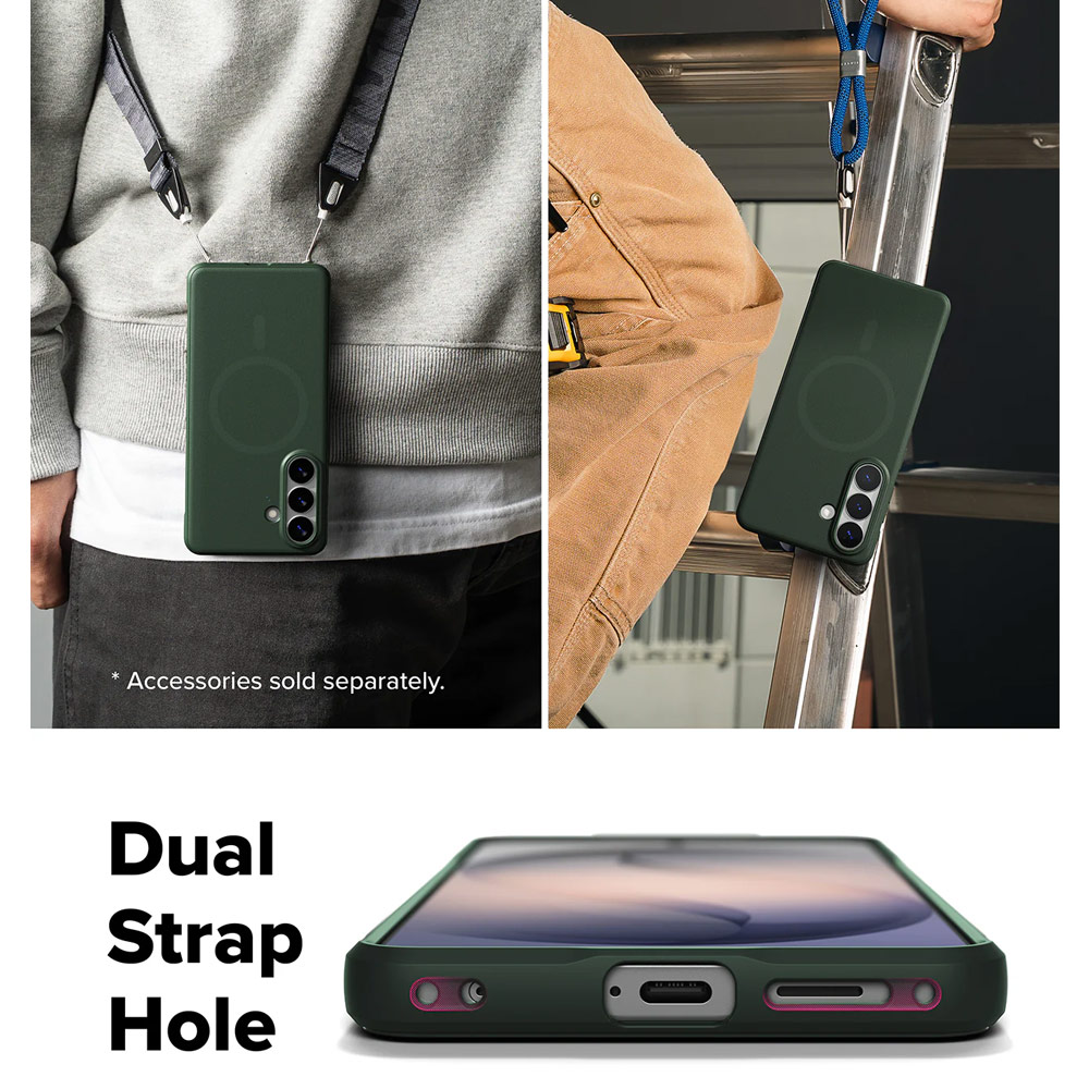 Picture of Samsung Galaxy S26 Plus Case | Ringke Onyx Magnetic Slim TPU Protection Case for Samsung Galaxy S26 Plus (Dark Green)