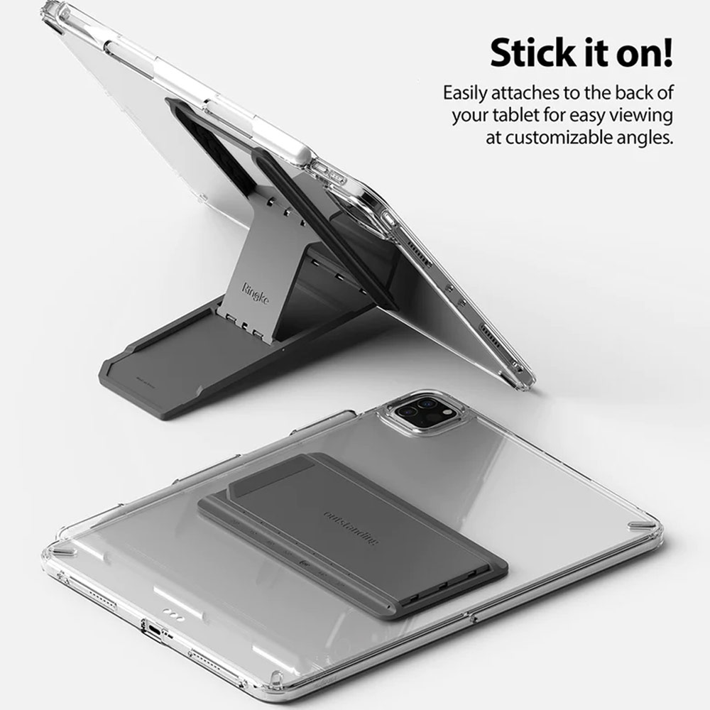 Picture of Ringke Outstanding Universal Kickstand Stick On Tablets Stand for iPad iPad Air (Clear Mist)