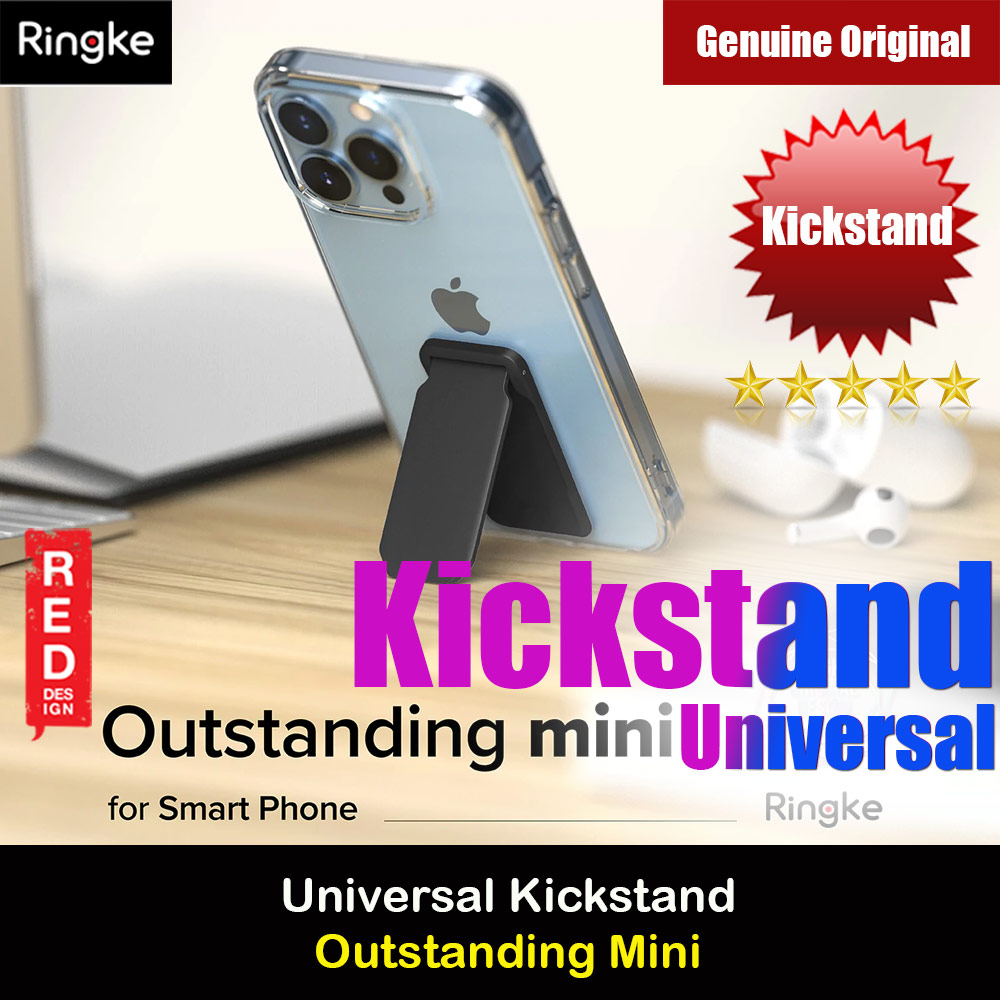 Picture of Ringke Outstanding Mini Universal Kickstand Stick On Phone Stand for Smartphone (Black) Red Design- Red Design Cases, Red Design Covers, iPad Cases and a wide selection of Red Design Accessories in Malaysia, Sabah, Sarawak and Singapore 