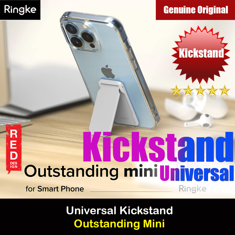 Picture of Ringke Outstanding Mini Universal Kickstand Stick On Phone Stand for Smartphone (Light Gray) Red Design- Red Design Cases, Red Design Covers, iPad Cases and a wide selection of Red Design Accessories in Malaysia, Sabah, Sarawak and Singapore 