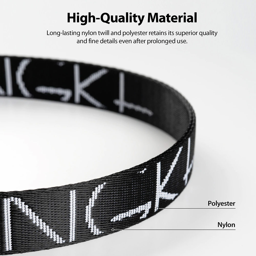 Picture of Ringke Lanyard Strap for phone case keychain camera game console USB flash drives (Lettering Black)