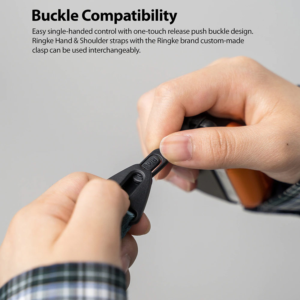 Picture of Ringke Lanyard Strap for phone case keychain camera game console USB flash drives (Lettering Black)