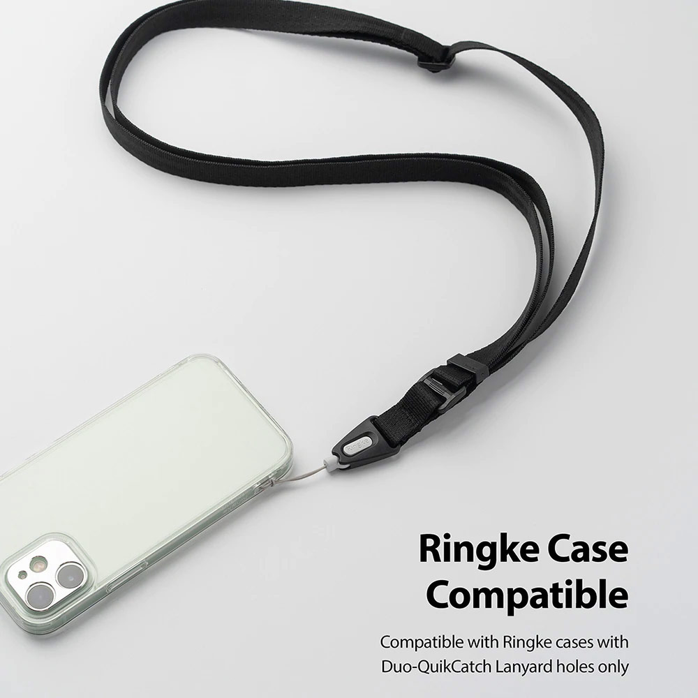 Picture of Ringke Lanyard Strap for phone case keychain camera game console USB flash drives (Black)