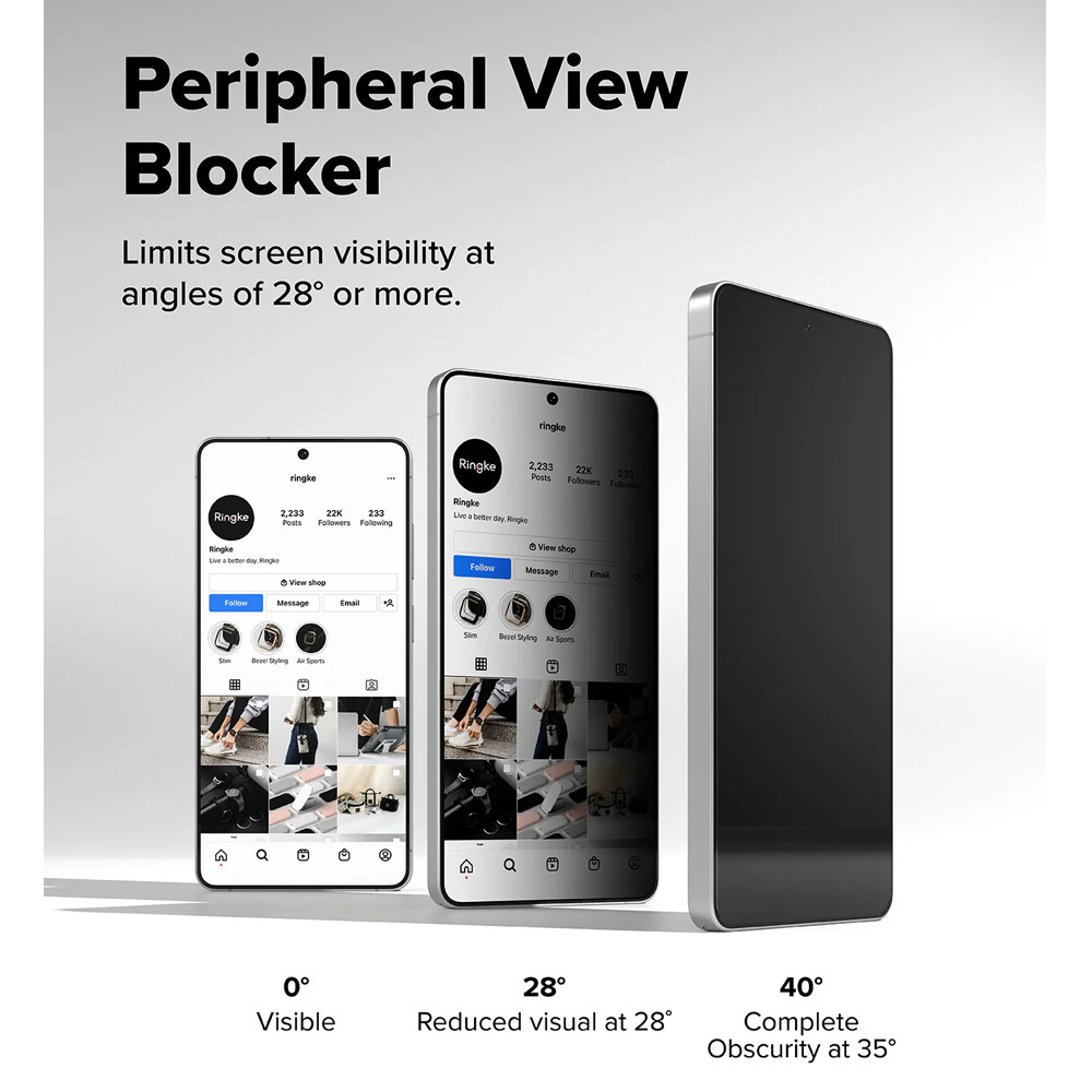 Picture of Samsung Galaxy S26 Ultra Screen Protector | Ringke Easy Slide Tempered Glass Screen Protector for Samsung Galaxy S26 Ultra (Privacy Anti Peep) 2pcs